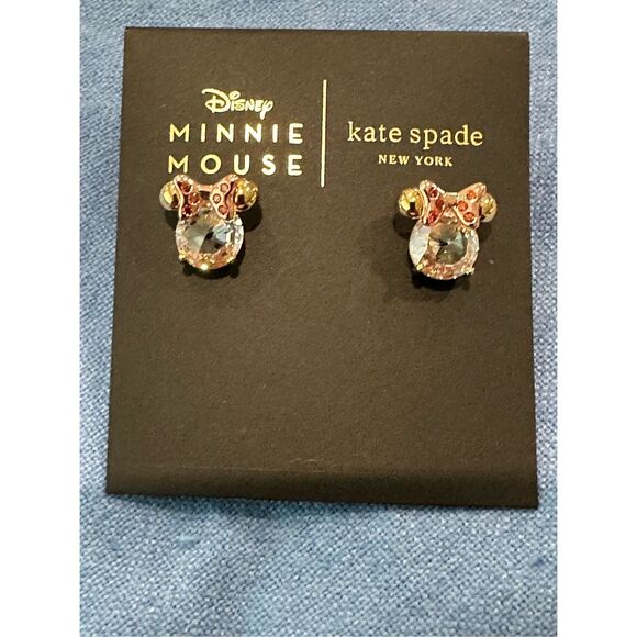 Disney x Kate Spade NEW earrings -  Minnie Mouse clear - Picture 6 of 12